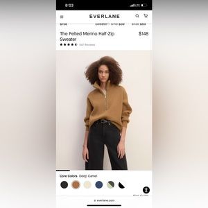 Everlane half zip